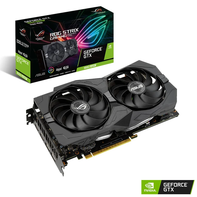 Видеокарта Asus ROG Strix GeForce GTX 1660 SUPER Advanced Edition ROG-STRIX-GTX1660S-A6G-GAMING (6 ГБ)