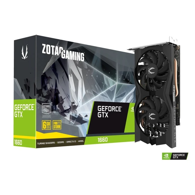 Видеокарта Zotac GAMING GeForce GTX 1660 Twin Fan ZT-T16600K-10M (6 ГБ)