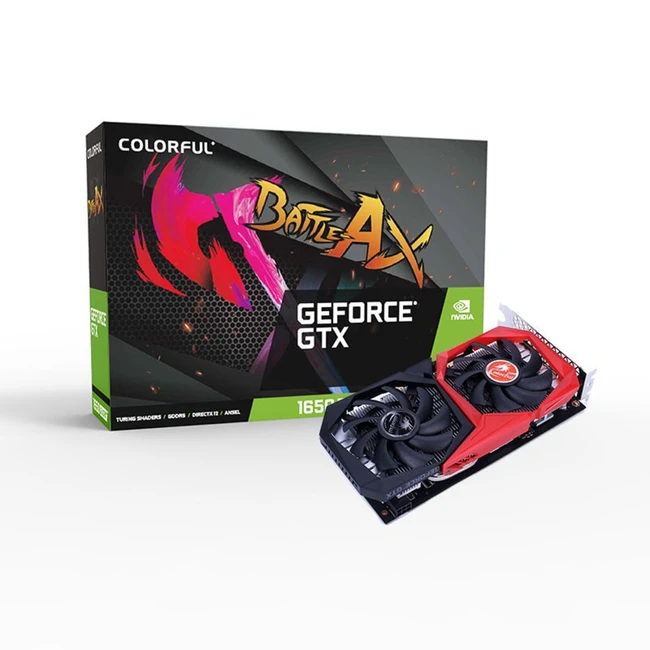 Видеокарта Colorful GeForce GTX 1650 SUPER Battle-Ax GTX 1650 SUPER NB 4G-V (4 ГБ)