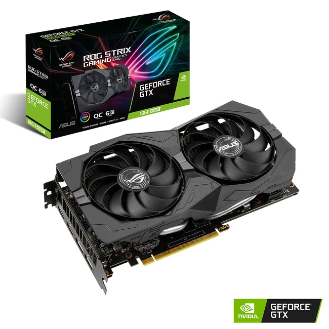 Видеокарта Asus ROG Strix GeForce GTX 1660 SUPER OC Edition ROG-STRIX-GTX1660S-O6G-GAMING (6 ГБ)
