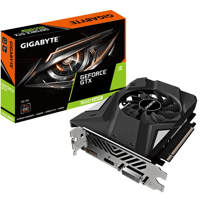 Видеокарта Gigabyte GeForce GTX 1650 SUPER OC 4G GV-N165SOC-4GD (4 ГБ)