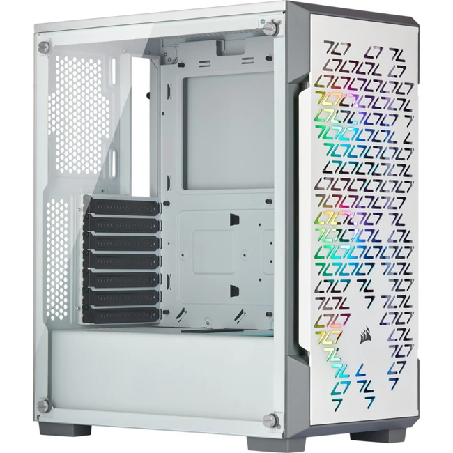 Корпус Corsair iCUE 220T RGB Airflow Tempered Glass Mid-Tower Smart Case White CC-9011174-WW