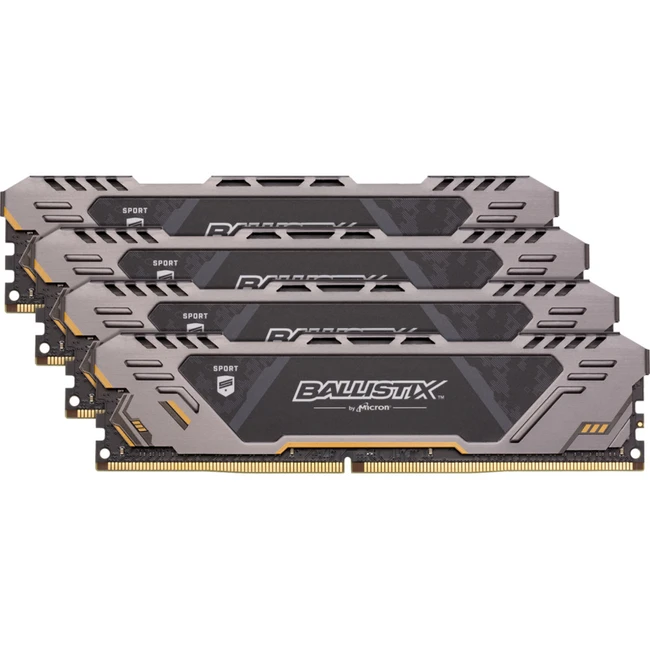 ОЗУ Crucial Ballistix Sport AT 32GB Kit (4 x 8GB) DDR4-3200 UDIMM BLS4K8G4D32AESTK DIMM, DDR4, 32 Гб (4 х 8 Гб), 3200 МГц
