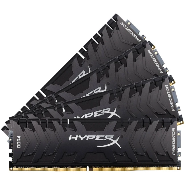 ОЗУ Kingston HyperX Predator DDR4 4x16Gb HX433C16PB3K4/64 DIMM, DDR4, 64 Гб (4 х 16 Гб), 3333 МГц