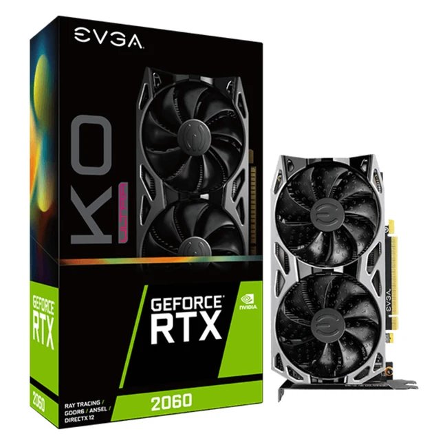 Видеокарта EVGA GeForce RTX 2060 KO ULTRA GAMING 06G-P4-2068-KR (6 ГБ)