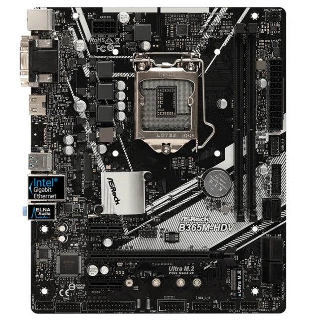 Материнская плата ASRock B365M-HDV (Micro-ATX, LGA 1151)