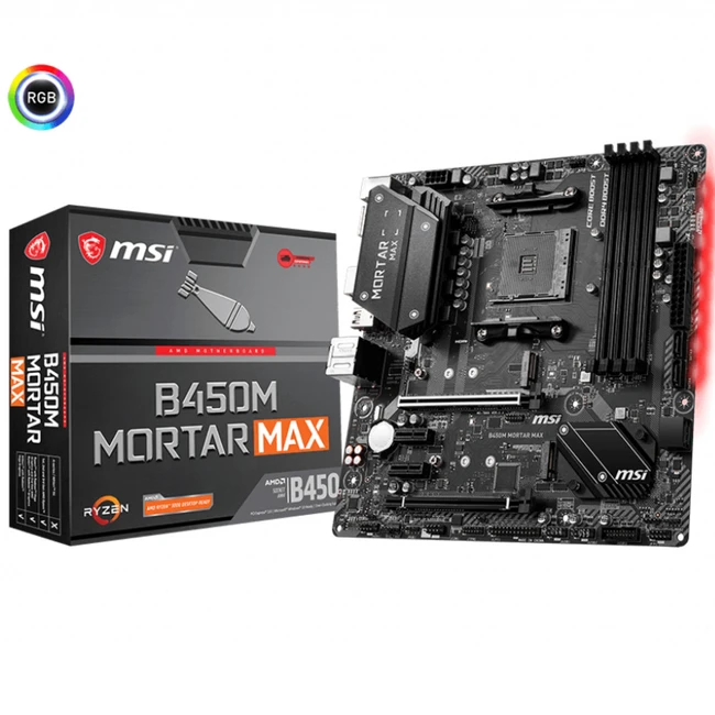Материнская плата MSI B450M MORTAR MAX (Micro-ATX, AMD AM4)
