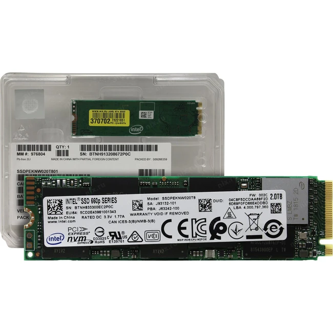 Жесткий диск Intel SSDPEKNW020T801 SSD (твердотельные), 2 ТБ, M.2, PCIe