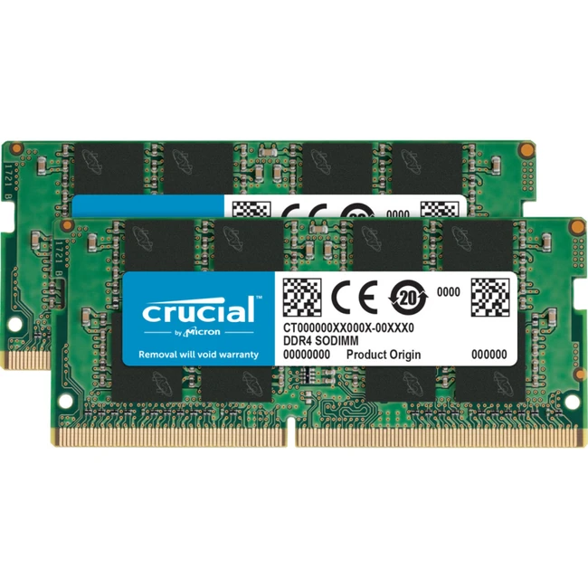 ОЗУ Crucial CT2K16G4SFD832A SO-DIMM, DDR4, 32 Гб (2 х 16 Гб), 2666 МГц