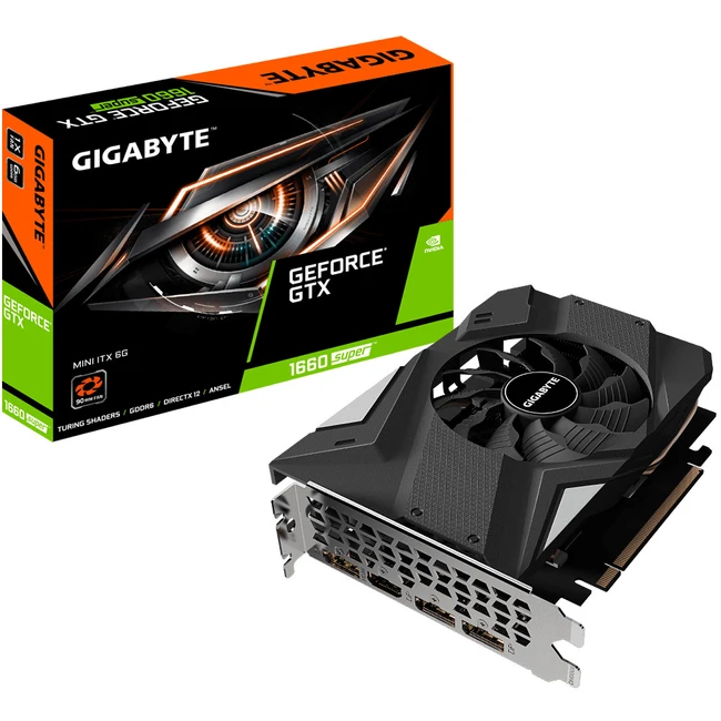 Видеокарта Gigabyte GeForce GTX 1660 SUPER MINI ITX GV-N166SIX-6GD (6 ГБ)