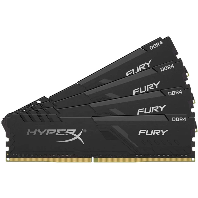 ОЗУ Kingston HyperX FURY Black 128GB HX424C15FB3K4/128 (DIMM, DDR4, 128 Гб (4 х 32 Гб), 2400 МГц)