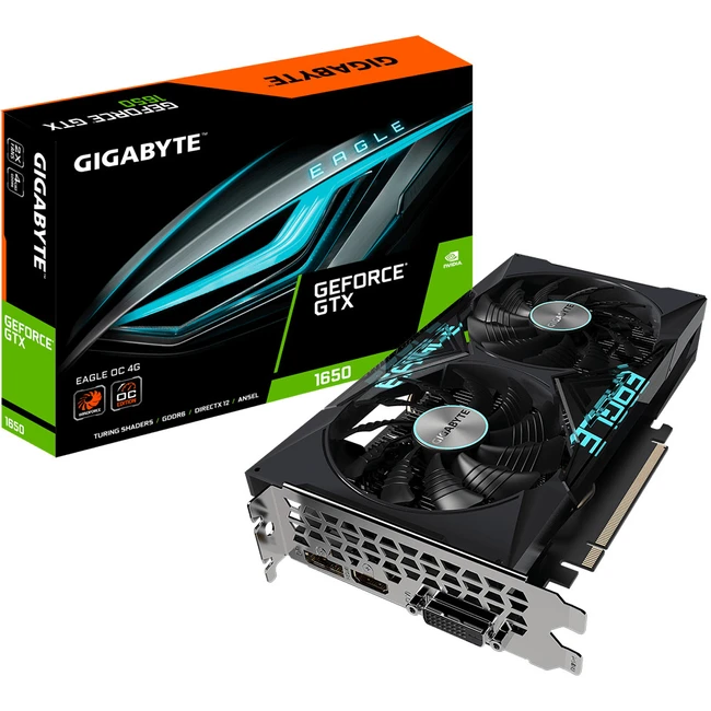 Видеокарта Gigabyte GeForce GTX 1650 D6 EAGLE OC 4G GV-N1656EAGLE OC-4GD (4 ГБ)