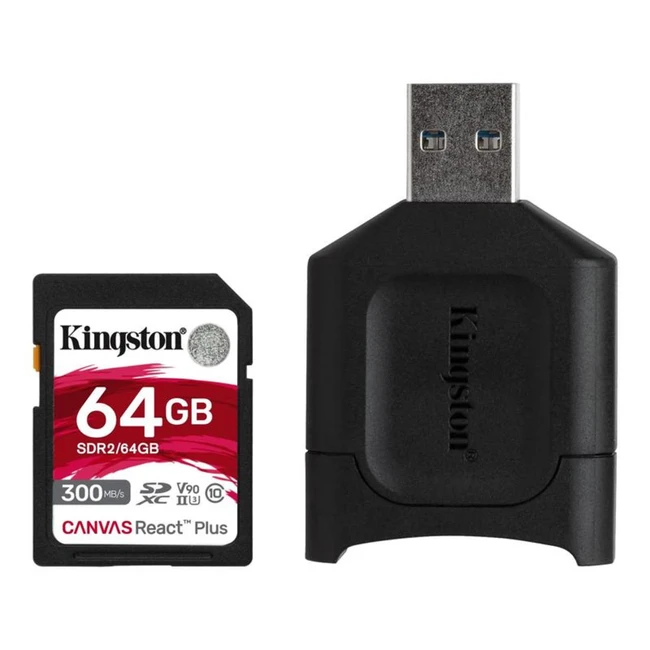 Флеш (Flash) карты Kingston Canvas React Plus MLPR2/64GB 64 ГБ