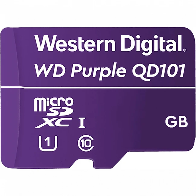 Флеш (Flash) карты Western Digital Purple MicroSDHC Class 10 WDD064G1P0C (64 ГБ)