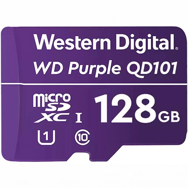 Флеш (Flash) карты Western Digital Purple SC QD101 Ultra Endurance microSD Card WDD128G1P0C (128 ГБ)