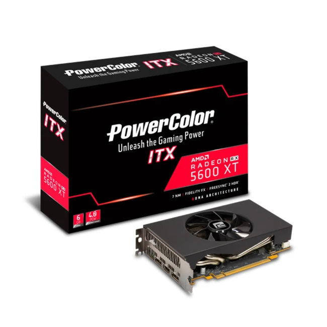 Видеокарта PowerColor Radeon RX 5600XT ITX AXRX 5600XT ITX 6GBD6-2DH 6 ГБ