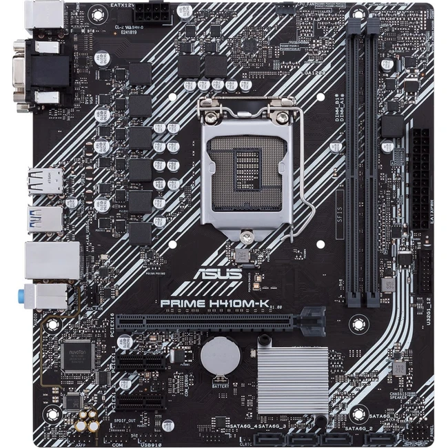 Материнская плата Asus Prime H410M-K 90MB13I0-M0EAY0 Micro-ATX, LGA 1200