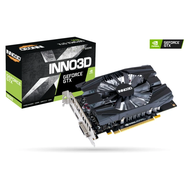 Видеокарта Inno3D GeForce GTX 1650 GDDR6 COMPACT V2 N16501-04D6-1720VA29 (4 ГБ)