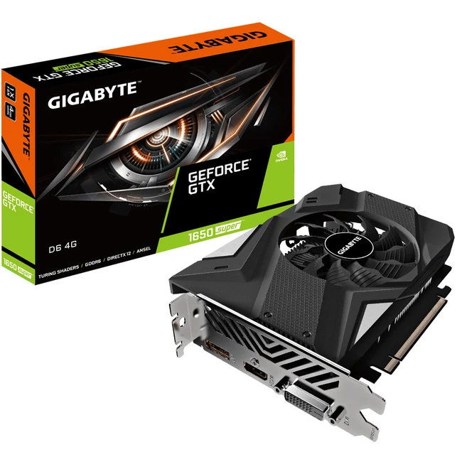 Видеокарта Gigabyte GeForce GTX 1650 SUPER D6 4G GV-N165SD6-4GD (4 ГБ)