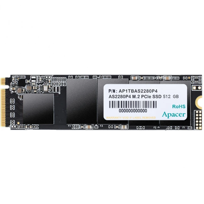 Внутренний накопитель Apacer AS2280P4 AP512GAS2280P4-1 (SSD (твердотельные), 512 ГБ, M.2, PCIe)