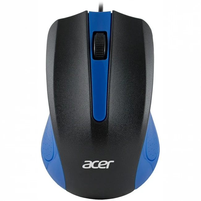 Мышь Acer OMW011 черный/синий ZL.MCEEE.002 Бюджетные, Проводная