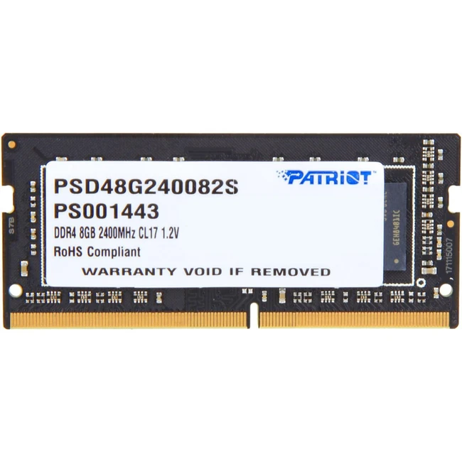 ОЗУ Patriot PSD48G240082S (SO-DIMM, DDR4, 8 Гб, 2400 МГц)