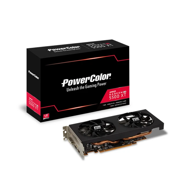 Видеокарта PowerColor Radeon RX 5500 XT AXRX 5500XT 8GBD6-DH/OC (8 ГБ)