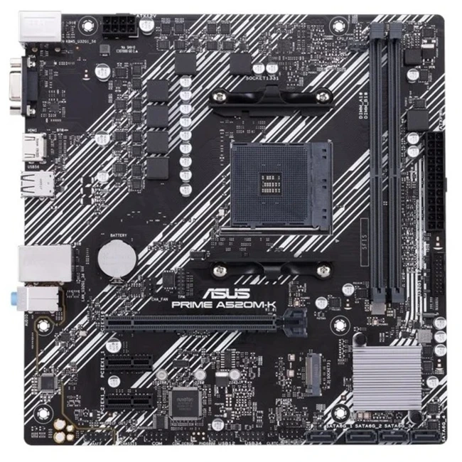 Материнская плата Asus PRIME A520M-K 90MB1500-M0EAY0 Micro-ATX, AMD AM4