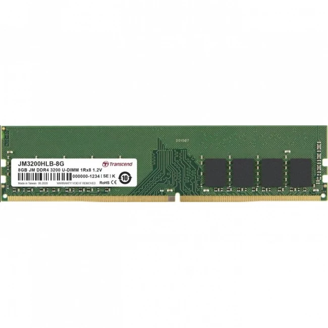 ОЗУ Transcend 8 ГБ JM3200HLB-8G (DIMM, DDR4, 8 Гб, 3200 МГц)