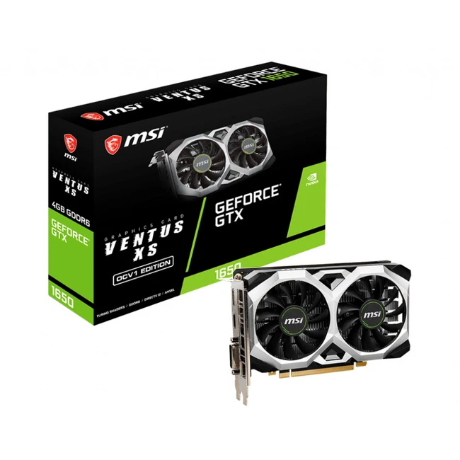Видеокарта MSI GeForce GTX 1650 GTX 1650 D6 VENTUS XS OCV1 (4 ГБ)