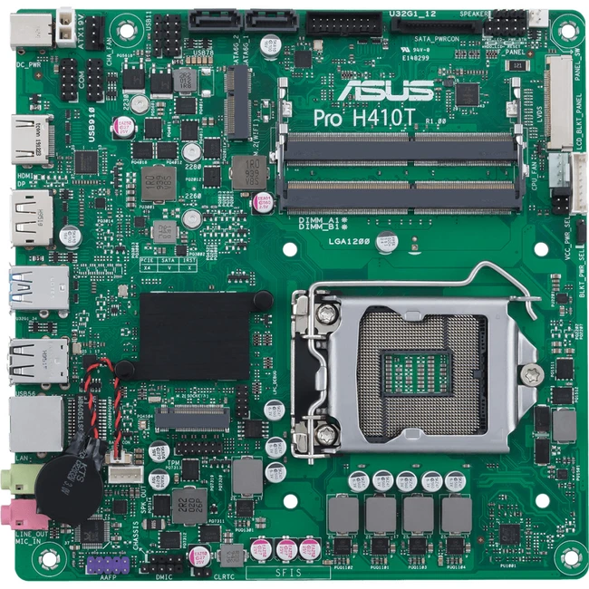 Материнская плата Asus PRO H410T/CSM (Mini-ITX, LGA 1200)