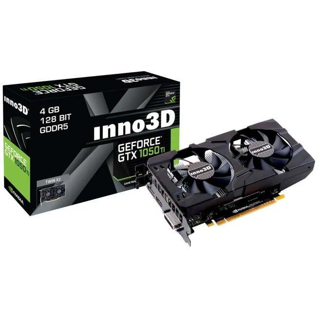 Видеокарта Inno3D GeForce GTX 1050 Ti X2 N105T-1DDV-M5CM (4 ГБ)