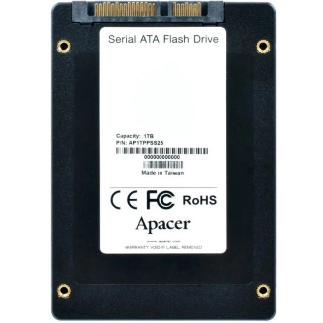 Внутренний накопитель Apacer NAS PPSS25 AP1TPPSS25-R-NC1 (SSD (твердотельные), 1 ТБ, 2.5 дюйма, SATA)