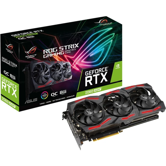 Видеокарта Asus GeForce RTX2060S ROG-STRIX-RTX2060S-O8G-EVO-V2-GAMING (8 ГБ)