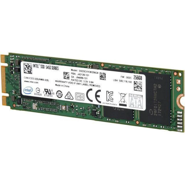 Жесткий диск Intel 545s Series SSDSCKKW256G8XT SSD (твердотельные), 256 ГБ, M.2, SATA