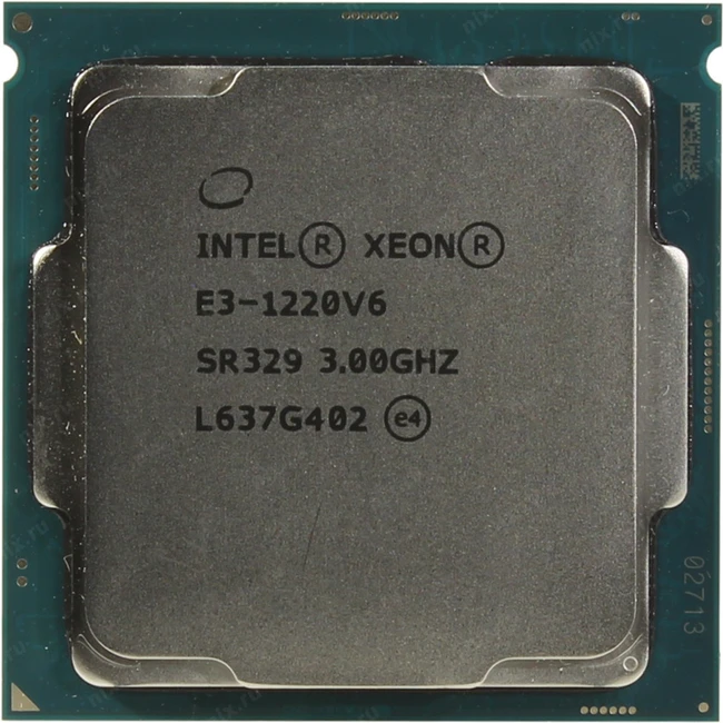 Серверный процессор Intel Xeon E3-1220V6 SR329-NNC-003 (Intel, 4, 3.1 ГГц, 8)