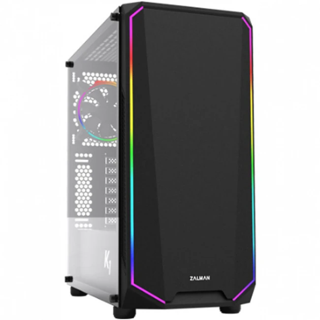 Корпус Zalman K1 Rev.B black (Игровые, Mid-Tower)