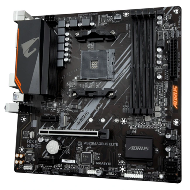 Материнская плата Gigabyte A520M AORUS ELITE Micro-ATX, AMD AM4