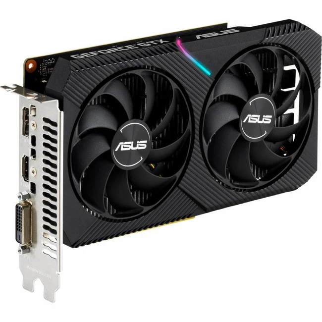 Видеокарта Asus GTX1650 DUAL-GTX1650-4GD6-MINI (4 ГБ)