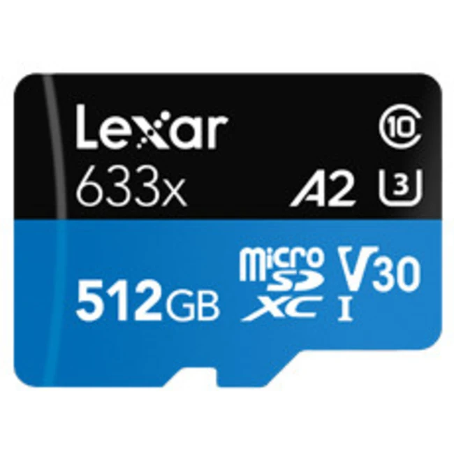 Флеш (Flash) карты Lexar High-Performance 633x microSDXC LSDMI512BB633A (512 ГБ)