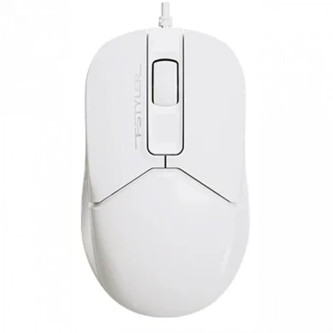 Мышь A4Tech FM12S  WHITE (Бюджетная, Проводная)
