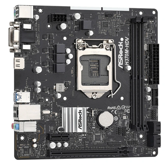 Материнская плата ASRock H370M-HDV (Micro-ATX, LGA 1151)
