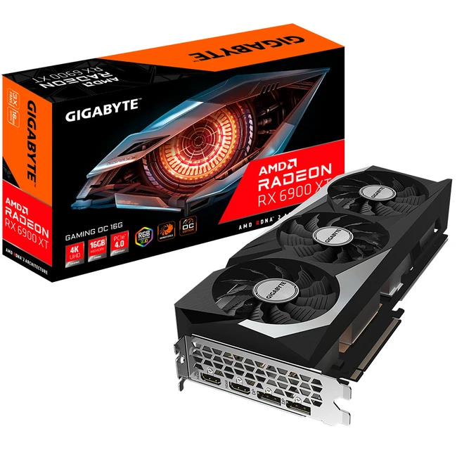 Видеокарта Gigabyte Radeon RX 6900 XT GAMING GV-R69XTGAMING OC-16GD (16 ГБ)