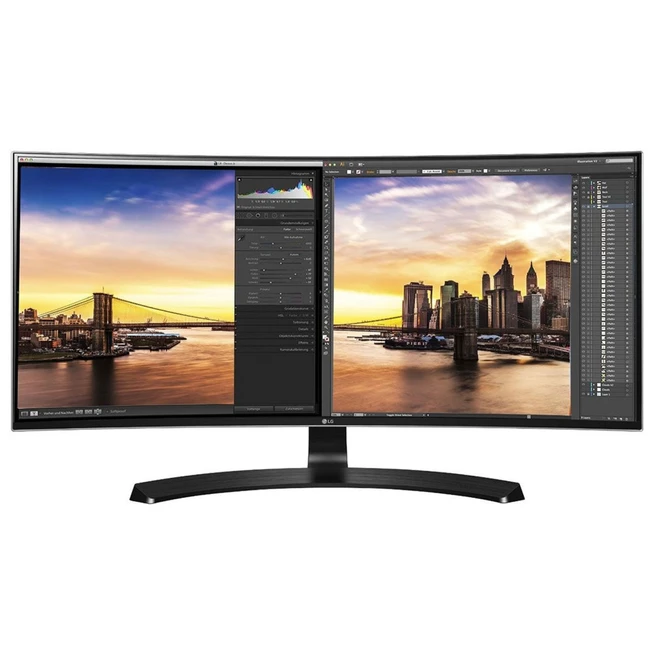 Монитор LG 34UC88-B 34UC88-B.ARUZ (34 ", IPS, Ultra-Wide QHD 3440x1440 (21:9))