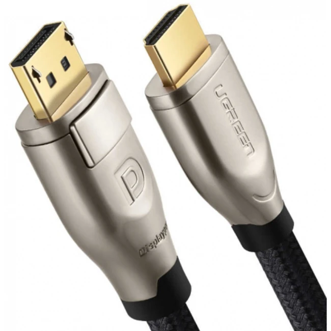 Кабель интерфейсный UGREEN HDMI 3M, V2.0, Silver Metal ( 2K*4K, 60HZ) 1275126 (USB Type A - HDMI)