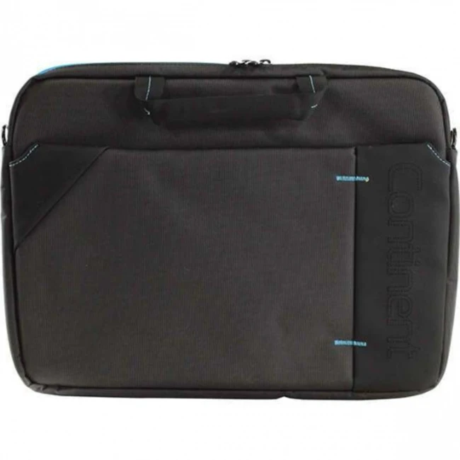 Сумка для ноутбука Continent CC-205 GB для 15,6", черная с синим 1245926