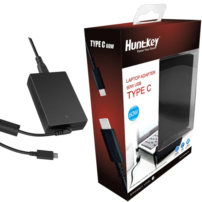 Блок питания для ноутбуков Huntkey 60W-TYPE-C