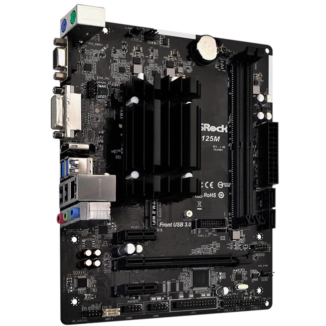 Материнская плата ASRock J4125M (Micro-ATX)