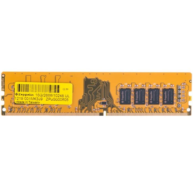 ОЗУ Zeppelin 16Gb Z 16G/2666/10248 (DIMM, DDR4, 16 Гб, 2666 МГц)