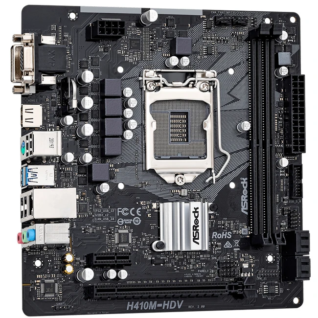 Материнская плата ASRock H410M-HDV R2.0 (Micro-ATX, LGA 1200)
